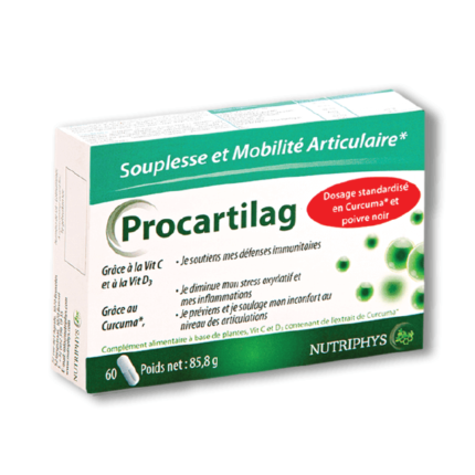 Procartilag helps maintain joint suppleness and limit cartilage ageing.